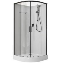 Душевая кабина Aquanet Passion EVO 100R Black 100x100