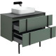 Тумба под раковину Allen Brau Reality 100 1.32007.CGM олива матовый