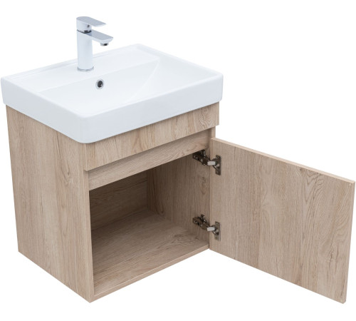 Тумба под раковину Aquanet Оптима 50 дуб светлый