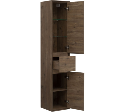 Шкаф-пенал Aquanet Милан 35 дуб рустикальный (с ящиком)