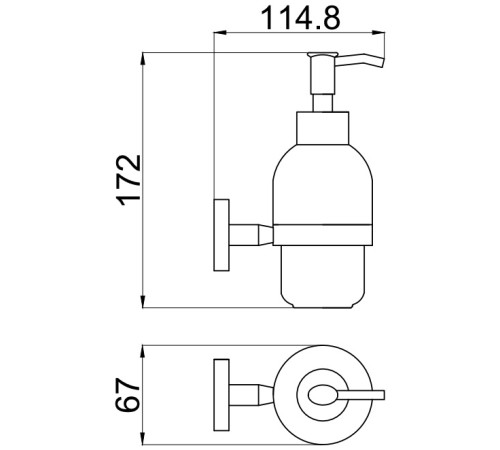 Дозатор для жидкого мыла Allen Brau Priority 6.31006-BN белый/никель браш