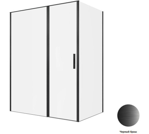 Душевой уголок Allen Brau Priority 160x100 3.31039.BBA + 3.31048.BBA черный браш