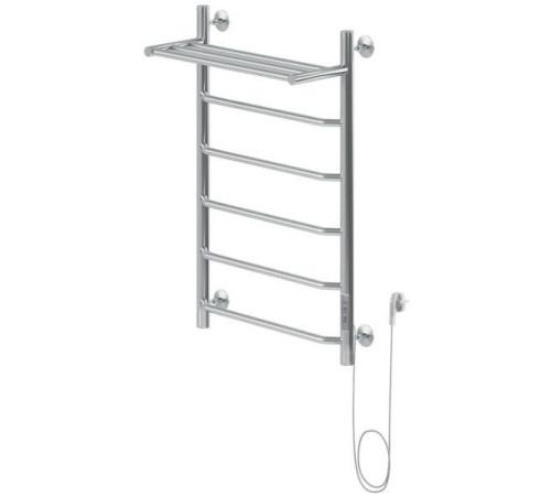 Полотенцесушитель электрический Aquanet Fiona 80х50 Тэн справа, с полкой