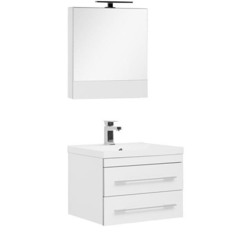 Комплект мебели для ванной Aquanet Верона 60 белый (подвесной 2 ящика)