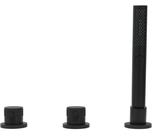 Смеситель на борт ванны Allen Brau Priority 5.31007-31 (с внутренней частью) черный матовый