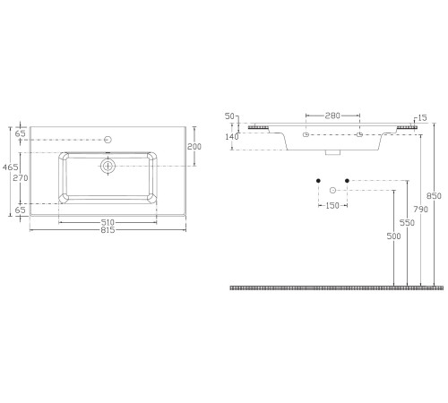 Раковина Allen Brau Fantasy 82 4.11012.20 белый глянец