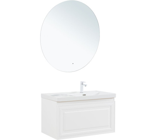Тумба под раковину Aquanet Агата 90 белый сатин