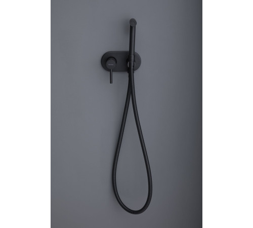 Смеситель с гигиеническим душем Allen Brau Priority 5.31005-31 (с внутренней частью) черный матовый