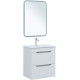 Тумба под раковину Aquanet Практика 60 белый матовый (2 ящика)