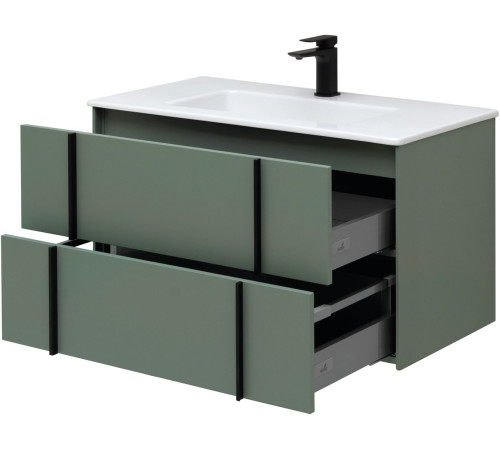 Тумба под раковину Allen Brau Reality 90 1.32006.CGM олива матовый