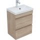 Тумба под раковину Aquanet Нота New 50 дуб светлый