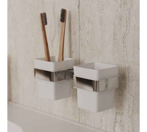 Стакан Allen Brau Infinity 6.21003-31 белый/черный матовый