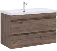 Тумба под раковину Aquanet Нота New 100 дуб веллингтон табак