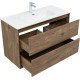 Тумба под раковину Aquanet Милан 100 дуб рустикальный