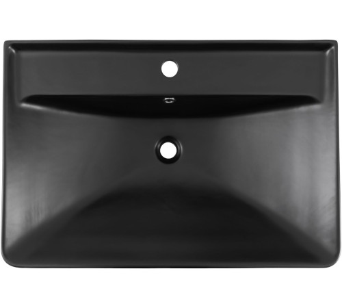Раковина Aquanet Ирис 70 черная матовая