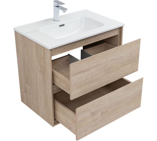 Тумба под раковину Aquanet Милан 70 дуб светлый