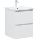 Тумба под раковину Aquanet Эмбер 50 белый матовый