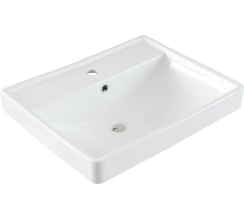 Тумба под раковину Aquanet Оптима 60 дуб светлый/белый сатин