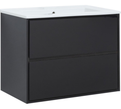 Тумба под раковину Aquanet Милан 80 черный глянец