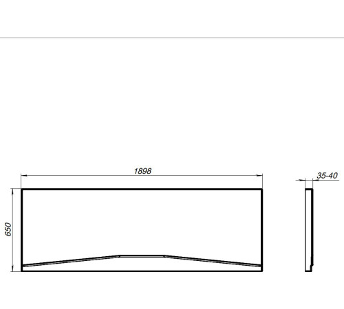 Фронтальный экран Aquanet Seed 110