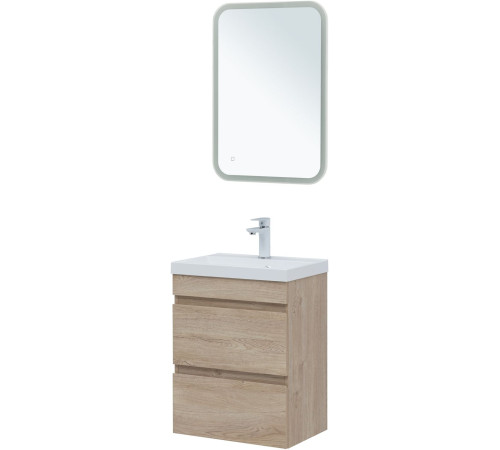 Тумба под раковину Aquanet Нота New 50 дуб светлый