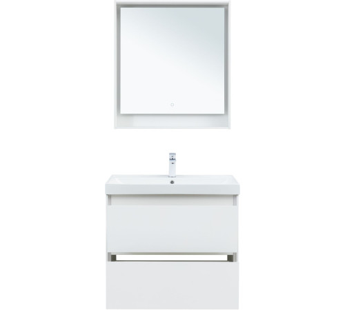 Тумба под раковину Aquanet Милан 80 белый глянец