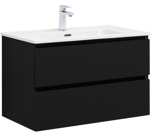 Тумба под раковину Aquanet Вега 2.0 80 черный