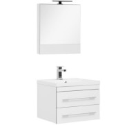 Комплект мебели для ванной Aquanet Верона 60 белый (подвесной 2 ящика)