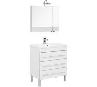 Мебель для ванной Aquanet Верона 75 белый (напольный 3 ящика)