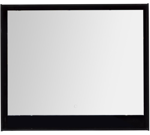 Зеркало Aquanet Милан 100 LED черный глянец