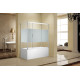 Шторка на ванну c боковой стенкой Aquanet Practic AE10-B-170H150U-CP + AE10-F-80H150U-CP