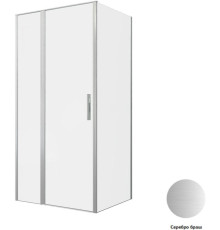 Душевой уголок Allen Brau Priority 100x90 3.31029.BA + 3.31044.BA серебро браш