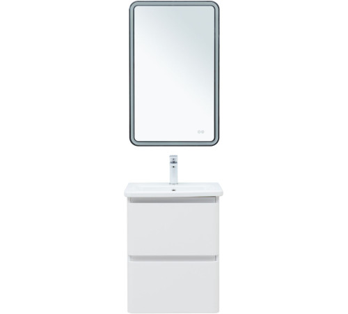 Тумба под раковину Aquanet Эмбер 50 белый матовый