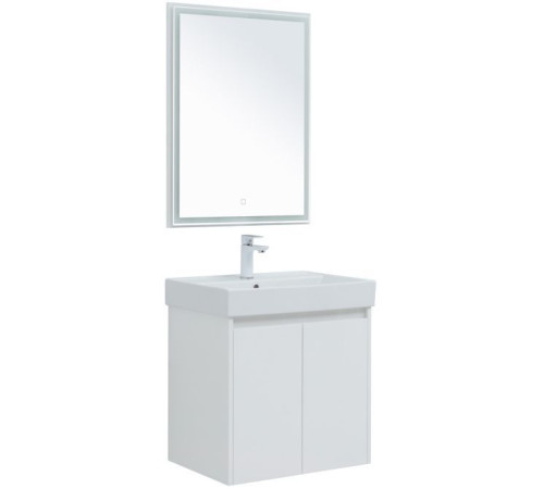 Мебель для ванной Aquanet Nova Lite 60 белый глянец (2 дверцы)