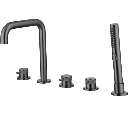 Смеситель на борт ванны Allen Brau Priority 5.31007-MG (с внутренней частью) графит браш