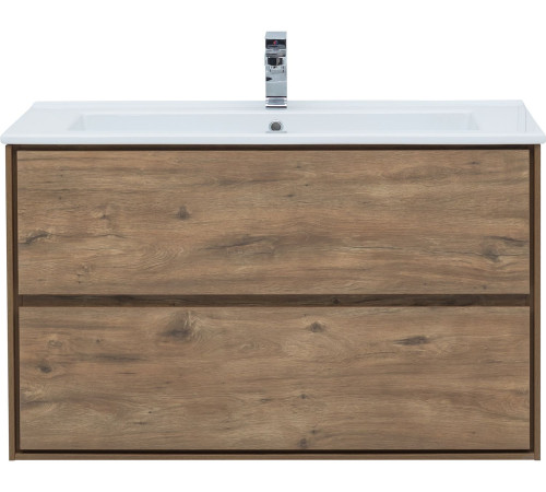 Тумба под раковину Aquanet Милан 105 дуб рустикальный