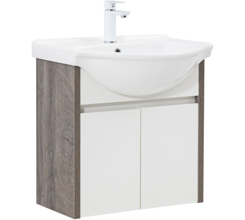 Тумба под раковину Aquanet Сидней 60 дуб рошелье/белый
