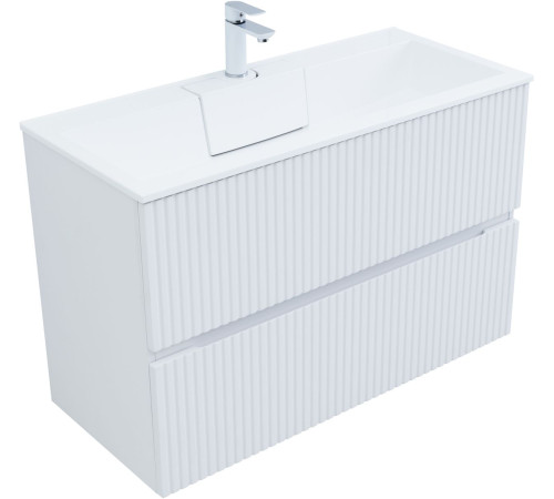 Тумба под раковину Aquanet Джейн 100 белый матовый