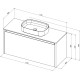 Тумба под раковину Allen Brau Fantasy 120 1.11006.WM белый матовый
