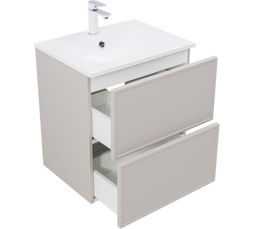 Тумба под раковину Aquanet Арт 60 бежевый