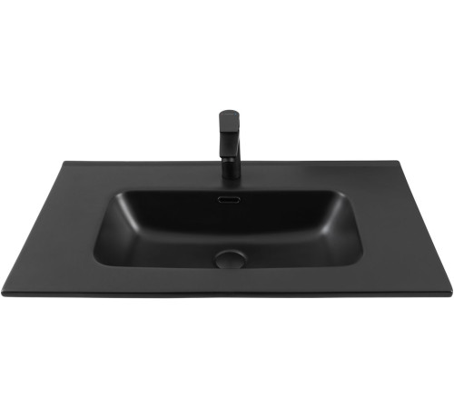 Раковина Aquanet Flat 80 черная матовая