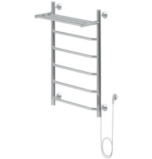 Полотенцесушитель электрический Aquanet Fiona 80х50 Тэн справа, с полкой