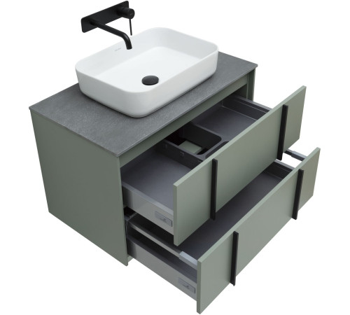 Тумба под раковину Allen Brau Reality 80 1.32005.CGM олива матовый