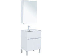 Мебель для ванной Aquanet Алвита New 60 1 ящик, 2 дверцы, белый матовый