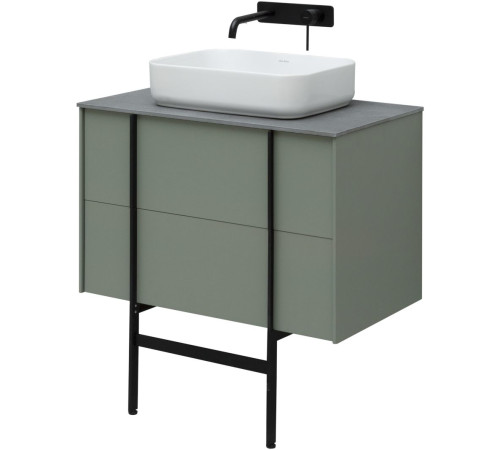 Тумба под раковину Allen Brau Reality 80 1.32005.CGM олива матовый