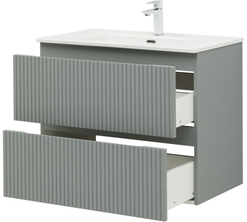 Тумба под раковину Aquanet Джейн (Flat) 80 мисти грин