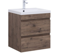 Тумба под раковину Aquanet Нота New 60 дуб веллингтон табак