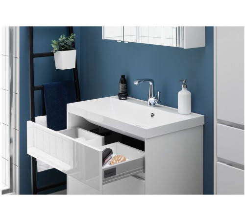 Тумба с раковиной Aquanet Латина 80 белый