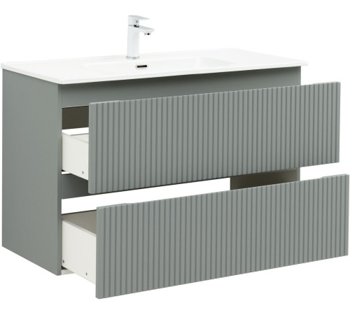 Тумба под раковину Aquanet Джейн (Flat) 100 мисти грин