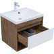 Тумба под раковину Aquanet Тренд 60 дуб рустикальный/белый сатин
